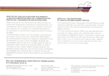 UNO Genf 0096 / 0102 ** - Jahreszusammenstellung 1981